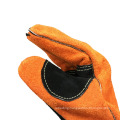 16 Inches Palm Reinforced Fleece Lining Cow Split  Heat Resistant Leather Welding Gloves